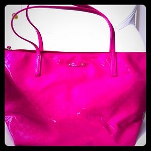 Kate Spade ♠️ Patent Leather Fuschia Tote